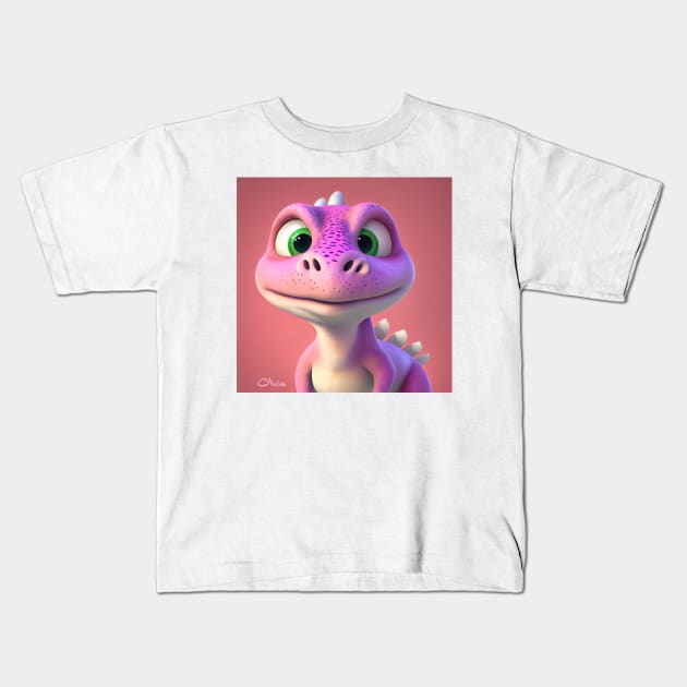 Baby Dinosaur Dino Bambino - Olivia Kids T-Shirt by KOTOdesign
